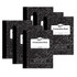 DIXON TICONDEROGA CO Pacon® Composition Book, Black Marble, 9/32" Ruled w/ Margin, 9-3/4" x 7-1/2", 100 Sheets, Pack of 6