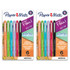 NEWELL BRANDS DISTRIBUTION LLC Paper Mate® Flair, Scented Felt Tip Pens, Assorted Sunday Brunch Scents & Colors, 0.7mm, 6 Per Pack, 2 Packs