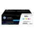 HEWLETT PACKARD SUPPLIES HP CF500XM HP 202X, (CF500X-M) 3-Pack High-Yield Cyan/Magenta/Yellow Original LaserJet Toner Cartridges