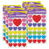 TREND ENTERPRISES INC. TREND Sparkle Hearts superShapes Stickers-Sparkle, 100 Per Pack, 6 Packs