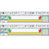 NORTH STAR TEACHER RESOURCE North Star Teacher Resources Adhesive Primary Traditional Manuscript Desk Plates, 17.5" x 4", 36 Per Pack, 2 Packs