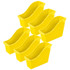 STOREX INDUSTRIES Storex Small Book Bin, Yellow, Pack of 6