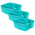 STOREX INDUSTRIES Storex Large Caddy, Teal, Pack of 3