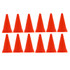 DICK MARTIN SPORTS Martin Sports Safety Cone, 9" High With Base, Orange, Pack of 12