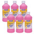 ROCK PAINT DISTRIBUTING CORP Handy Art® Little Masters® Washable Tempera Paint, Pink, 16 oz., Pack of 6