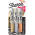 NEWELL BRANDS DISTRIBUTION LLC Sharpie® Metallic Permanent Markers, Chisel Tip, Assorted Colors, 3 Count