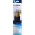 DIXON FINE ART Princeton RealValue Brush Set, Gold Taklon Bristles, Short Handle Mixed Media Paintbrush, Dark Blue, 5 Pieces