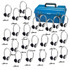 HAMILTON ELECTRONICS VCOM HamiltonBuhl® Lab Pack, 24 HA2 Personal Headphones in a Carry Case