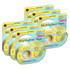 LEE PRODUCTS COMPANY Lee Products Removable Highlighter Tape, Fluorescent Yellow, Pack of 6