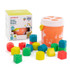 MINILAND EDUCATIONAL CORPORATION Miniland Feel to Learn: Shape Sorting Bucket, Salmon