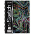 DIXON TICONDEROGA CO UCreate® Fashion Poly Sketch Book, 9" x 12", 75 Sheets, Neon Abstract Design