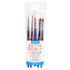 DIXON FINE ART Princeton Lettering Brush Set, Synthetic Bristles, Short Handle Mixed Media Paintbrush, Assorted, 5 Pieces