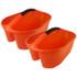 ROMANOFF PRODUCTS Romanoff Classroom Caddy, Orange, Pack of 2