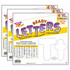 TREND ENTERPRISES INC. TREND White 4-Inch Casual Uppercase/Lowercase Combo Pack Ready Letters®, 182 Per Pack, 3 Packs