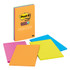 3M COMPANY Post-it® Super Sticky Notes, 4 x 6, Rio de Janeiro Collection, Lined, 4 Pads/Pack