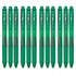 PENTEL OF AMERICA Pentel® EnerGel-X Retractable Liquid Gel Pen, (0.5mm) Needle Tip, Fine Line, Green Ink, 1 Dozen