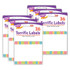 TREND ENTERPRISES INC. TREND Cheerful Stripes Terrific Labels™, 36 Per Pack, 6 Packs