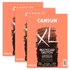 DIXON FINE ART Canson XL Series Sketch Pad, Recycled, Foldover Binding, 100 Sheet, 9x12 inch, Pack of 3