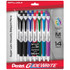 PENTEL OF AMERICA Pentel® GlideWrite Ballpoint Pen with TechniFlo Ink, (1.0mm) Medium Line, Assorted Ink, 14-Pack