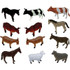 GET READY KIDS Get Ready Kids Farm Animals Playset, Set of 12