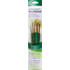 DIXON FINE ART Princeton RealValue Brush Set, Gold Taklon Bristles, Short Handle Mixed Media Paintbrush, Green, 4 Pieces