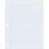 DIXON TICONDEROGA CO Pacon® Composition Paper, White, 3-Hole Punched, Red Margin, 9/32" Ruled, 8-1/2" x 11", 500 Sheets