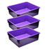 ROMANOFF PRODUCTS Romanoff Double Stowaway® Tray Only, Purple, Pack of 3