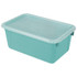 STOREX INDUSTRIES Storex Small Cubby Bin with Cover, Classroom Teal
