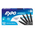 NEWELL BRANDS DISTRIBUTION LLC EXPO® Vis-a-Vis Wet Erase Markers, Fine Point, Black, 12 Count