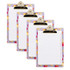 PUKKA PADS USA CORP Pukka Pads Blossom Clipboard with Pad - Pack 4