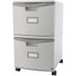 STOREX INDUSTRIES Storex 2 Drawer Mobile File Cabinet with Lock, Gray