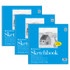 DIXON FINE ART Strathmore 100 Series Sketch Pad, 30 Sheet, 12x12 inch, Pack of 3