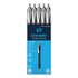 REDIFORM INC Schneider® Slider Rave XB Retractable Ballpoint Pens, White-Black Barrel/Blue Ink, Box of 5