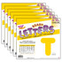 TREND ENTERPRISES INC. TREND Yellow 4" Casual Uppercase Ready Letters®, 6 Packs
