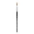 DIXON FINE ART Princeton Aqua Elite Long Round Brush, Synthetic Bristles, Short Handle Watercolor Paintbrush, Matte Black, Size 8, 1 Count