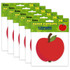 EUREKA Eureka® A Teachable Town Apples Paper Cut-Outs, 36 Per Pack, 6 Packs