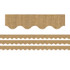 TEACHER CREATED RESOURCES Teacher Created Resources® Burlap Design Scalloped Rolled Border Trim, 50 Feet Per Roll, 3 Rolls