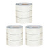 CARSON DELLOSA EDUCATION Carson Dellosa Education White Wood Grain Rolled Straight Borders, 65 Feet Per Roll, Pack of 3