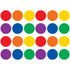 TEACHER CREATED RESOURCES Teacher Created Resources® Spot On® Dry-Erase Desktop Writing Spots Colorful Circles - 4", 12 Per Pack, 2 Packs