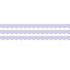 TEACHER CREATED RESOURCES Teacher Created Resources® Lavender Scalloped Rolled Border Trim, 50 Feet, 3 Rolls