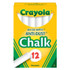 CRAYOLA LLC Crayola® Anti-Dust® Chalkboard Chalk, White, 12 Count