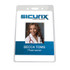 BAUMGARTENS INC SICURIX ID Badge Holder, Government/Military, Vertical, Pack of 50 BAUMGARTENS INC SICURIX ID Badge Holder, Government/Military, Vertical, Pack of 50