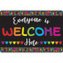 ASHLEY PRODUCTIONS Smart Poly® Computer Mouse Pad, 8" x 10", Everyone is Welcome Here, Hearts