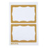 BAUMGARTENS INC SICURIX Adhesive Badges, Gold Border, Pack of 100