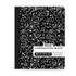 BAZIC PRODUCTS BAZIC Products® Composition Book, Wide Ruled, Black Marble, 100 Sheets