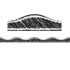 ASHLEY PRODUCTIONS Ashley Productions® Magnetic Border, Black Scribble Chalk, 12'