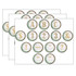 TEACHER CREATED RESOURCES Teacher Created Resources® Eucalyptus Circle Letters, 216 Per Pack, 3 Packs