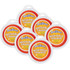 LEARNING ADVANTAGE READY 2 LEARN™ Jumbo Circular Washable Stamp Pad - Orange - 5.75" dia. - Pack of 6