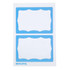 BAUMGARTENS INC SICURIX Adhesive Badges, Blue Border, Pack of 100