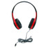 CALIFONE INTERNATIONAL Califone On-Ear Headphones with 3.5mm Plug, Red & Black